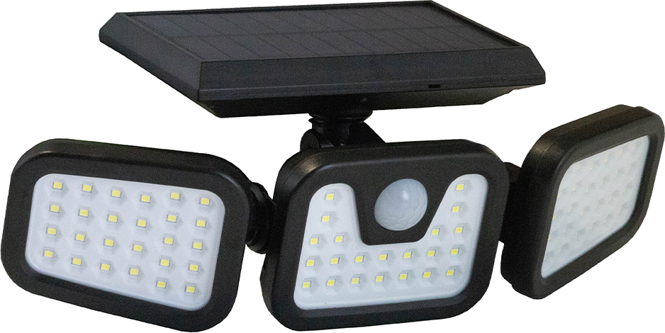 LED Solar-Wandlicht mit Bewegungssensor - Schwarz - 700 Lumen