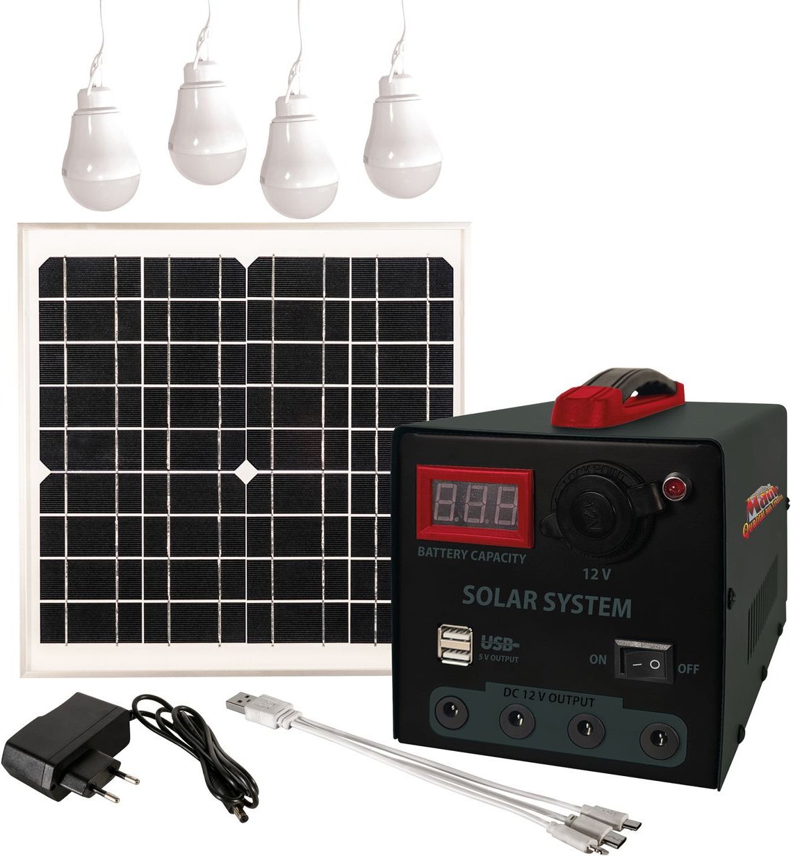 Solarpanel 15W mit Powerpack 40W