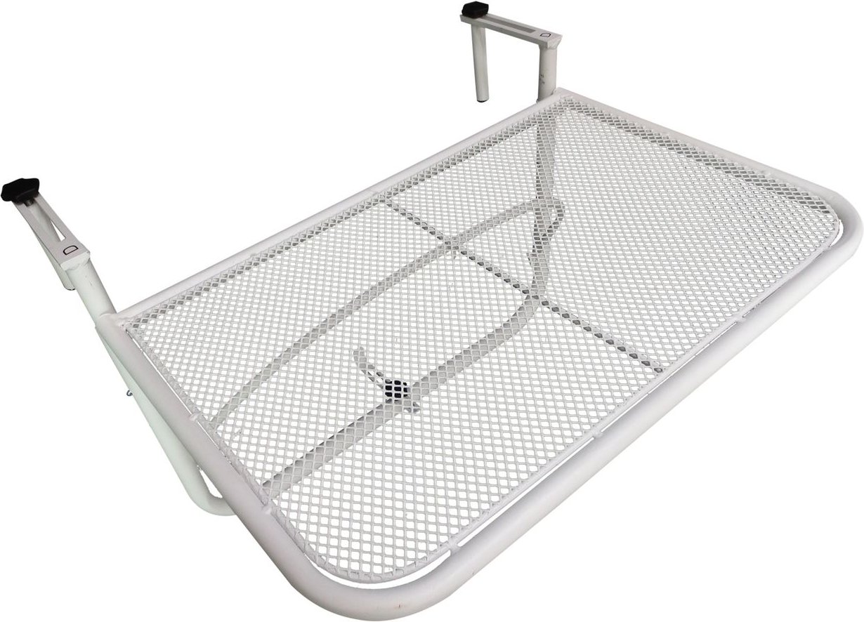 Balkonhängetisch Gartentisch viereckig höhenverstellbar Metall