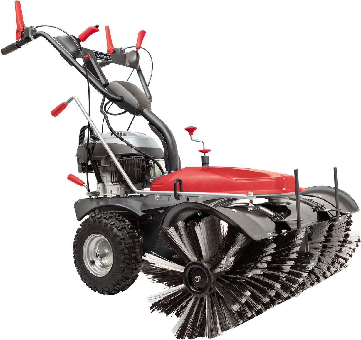 Kehrmaschine SC2200PE mit Sammelbehälter und Schneeschild