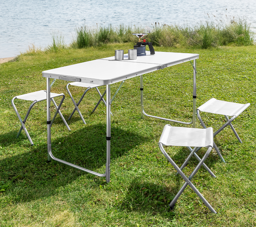 Camping Klappbarer Tisch Set 5-tlg.