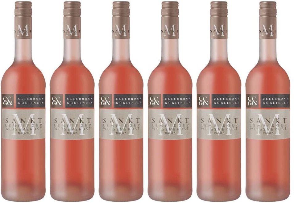 Thumbnail - Cleebronner "St.Michael" Lemberger Weißherbst Qualitätswein Trocken 0,75L 6er Karton