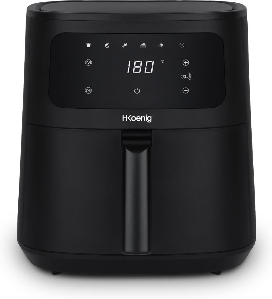 Heißluftfritteuse 4L FRY840, 6 Kochprogramme, Schwarz