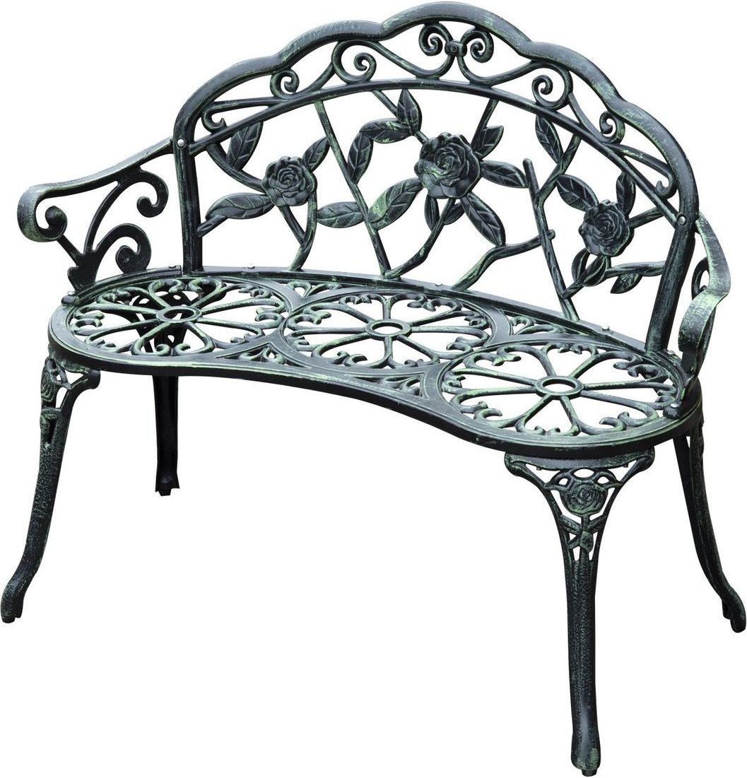 Gartenbank Parkbank Sitzbank Garten Bank Gartenmöbel 2-Sitzer Metall