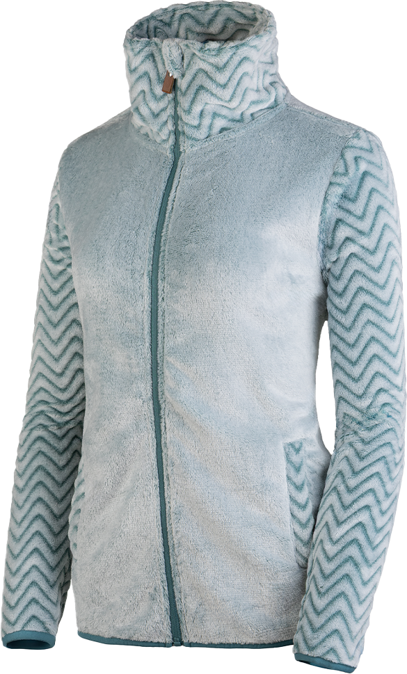 Fleece-Jacke mit Struktur-Design - Oil Blue