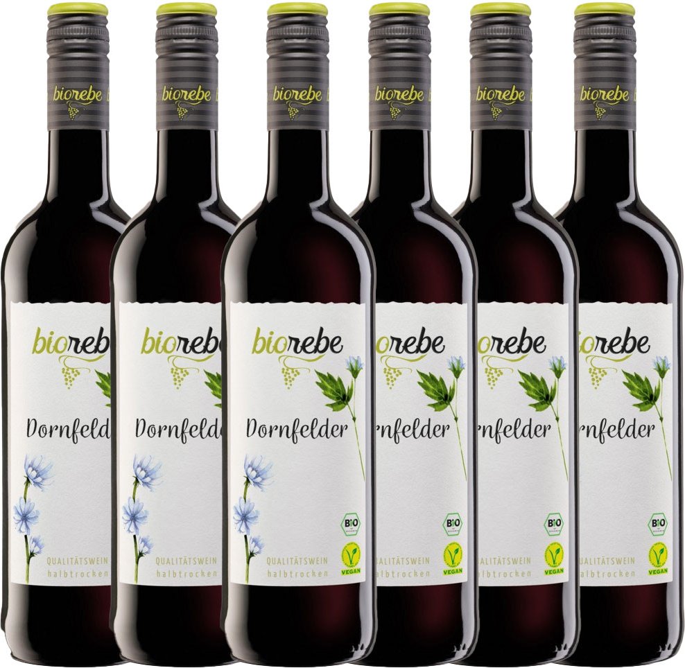 Bio Dornfelder halbtrocken 0,75 l - 6er Karton