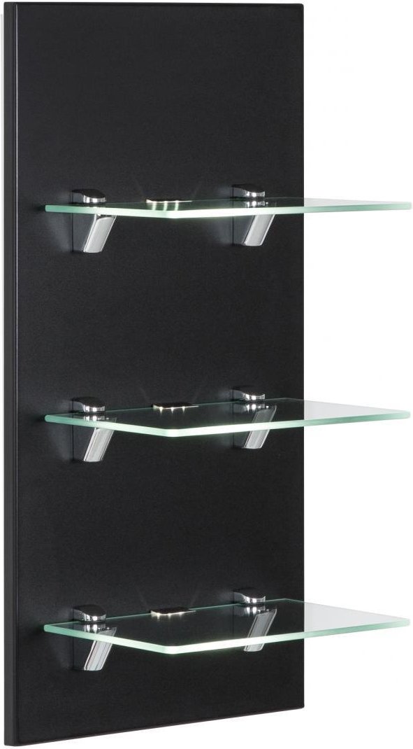 Thumbnail - LED-Panel VIVA mit 3 Glasablagen schwarz EEK: F