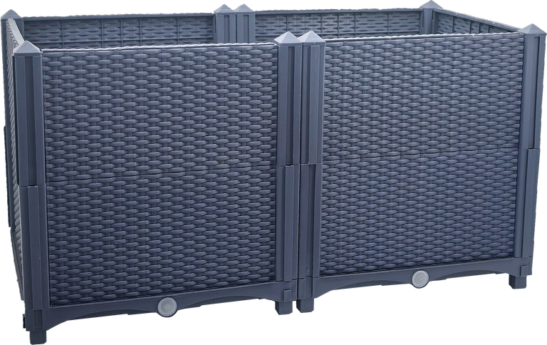 Hochbeet, ca. 80 x 40 x 43 cm - Grau