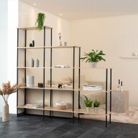 Regal INDU Light Oak -207 x 35 x 196 cm