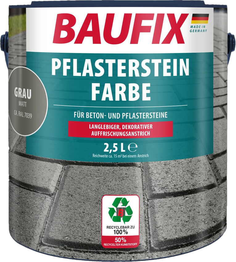 Pflasterstein-Farbe - grau 2,5L