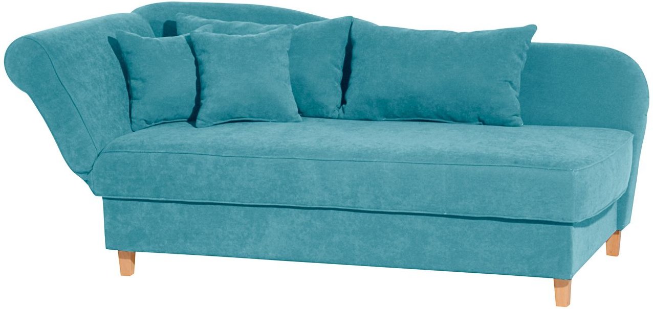 Selma Recamiere mit Armteil links klappbar petrol