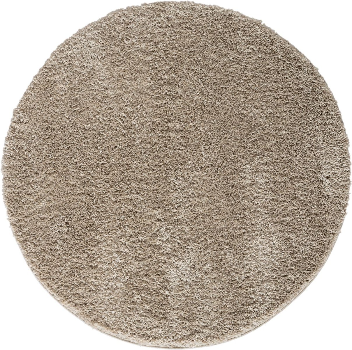 Teppich Elodie, 150cm x 150cm, Farbe Beige, rund, Florhöhe 37mm