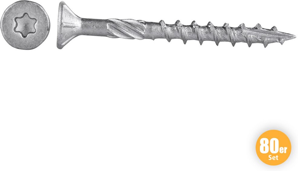 Gartenbauschrauben, je ca. 6 x 100 mm - 80 Stück