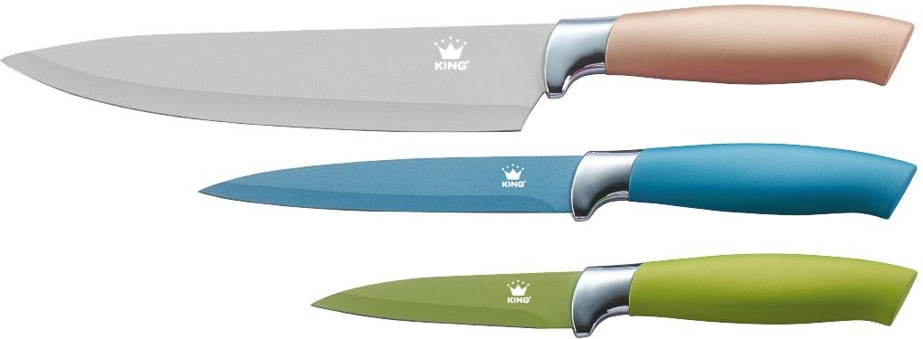 Messerset Metallic Design 3 Messer im Geschenkkarton