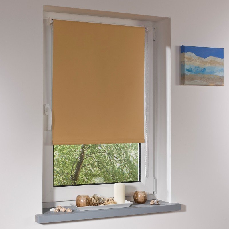 Thumbnail - Bella Casa Klemmfix-Rollo, ca.150x60cm, Apricot
