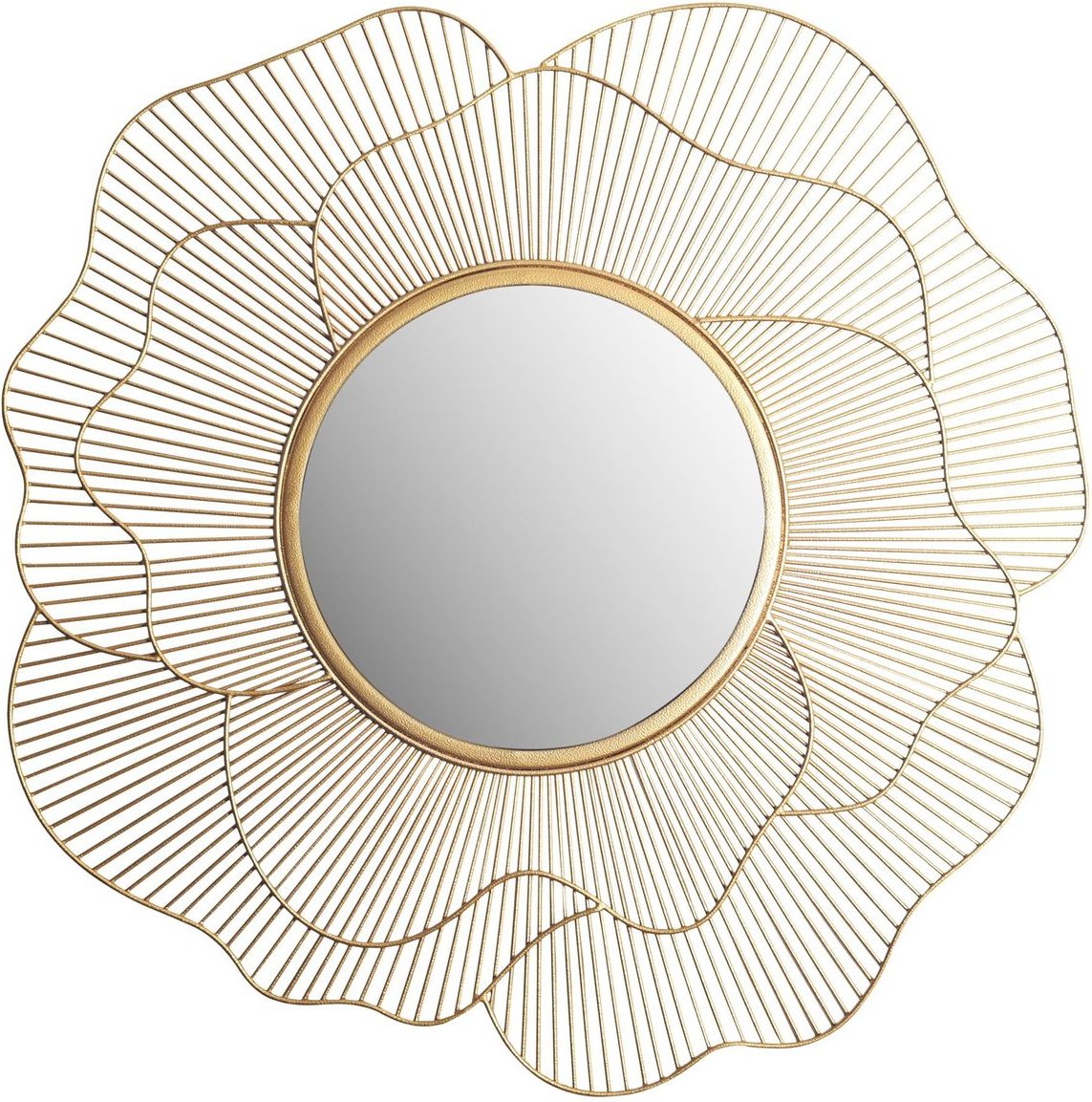 Wandspiegel Rose 77 cm Metall