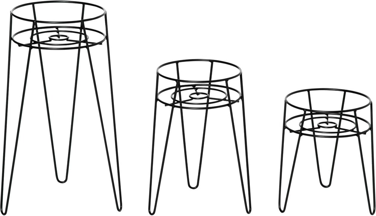 Blumenständer 3er Set Pflanzenständer für Blumentopf bis Ø16 cm