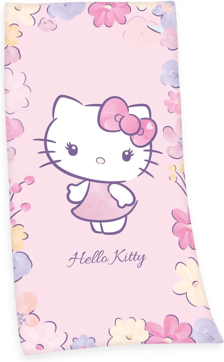 Hello Kitty Velourstuch Größe 75x150 cm