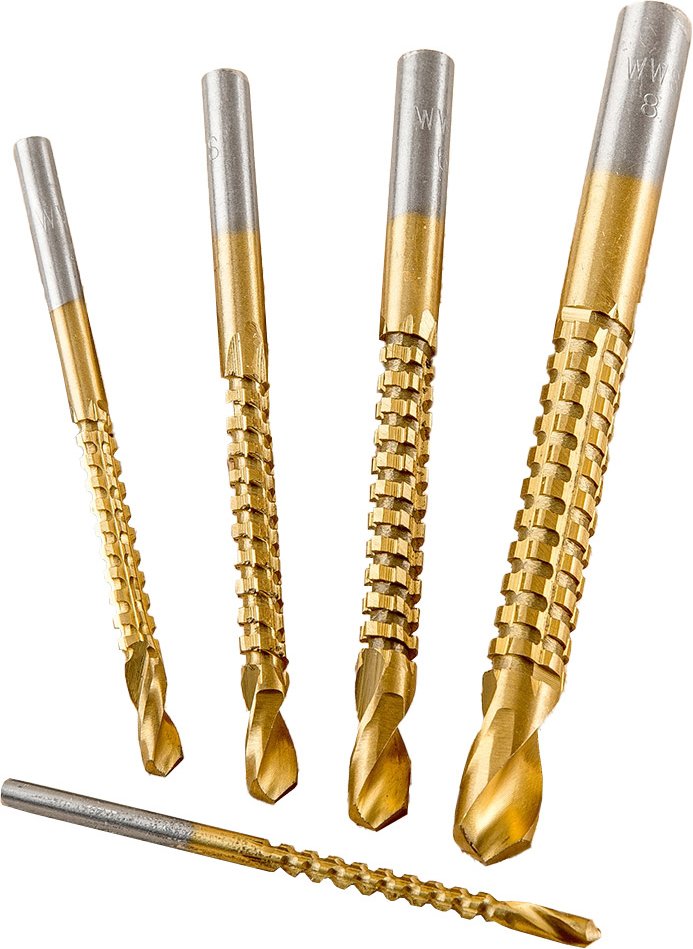 Fräsbohrer-Set - 5tlg.