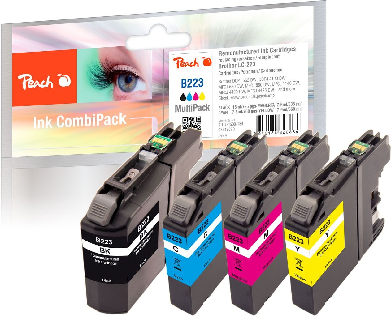 Spar Pack Tintenpatronen ersetzt Brother LC-223VALBP