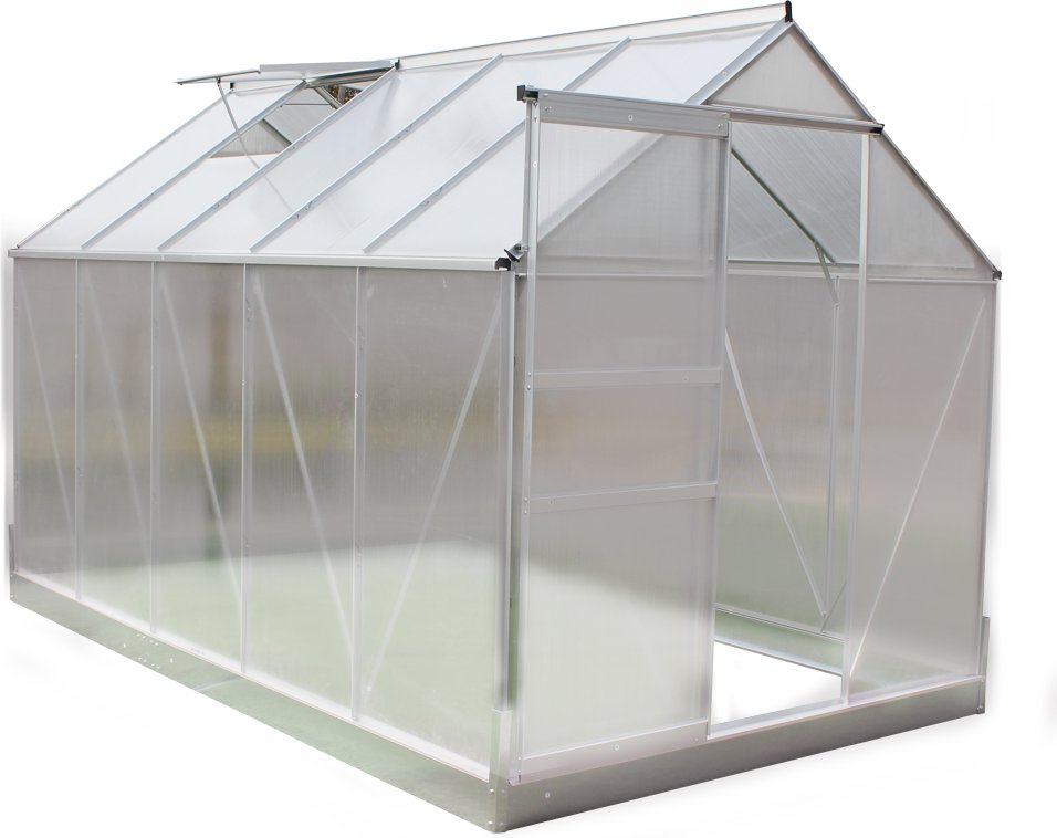 Alu-Gewächshaus, ca. 313 x 190 x 184 cm