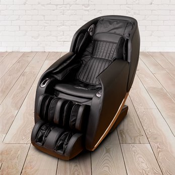 Massage-Sessel 180x77x55 cm Bluetooth, USB, Sprachsteuerung, PU-Leder schwarz