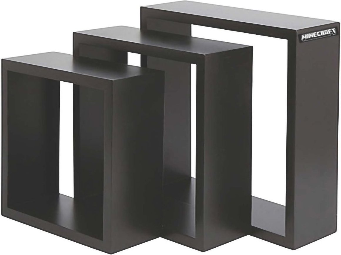 MINECRAFT - Wandregale, Würfel, Regale im 3er Set