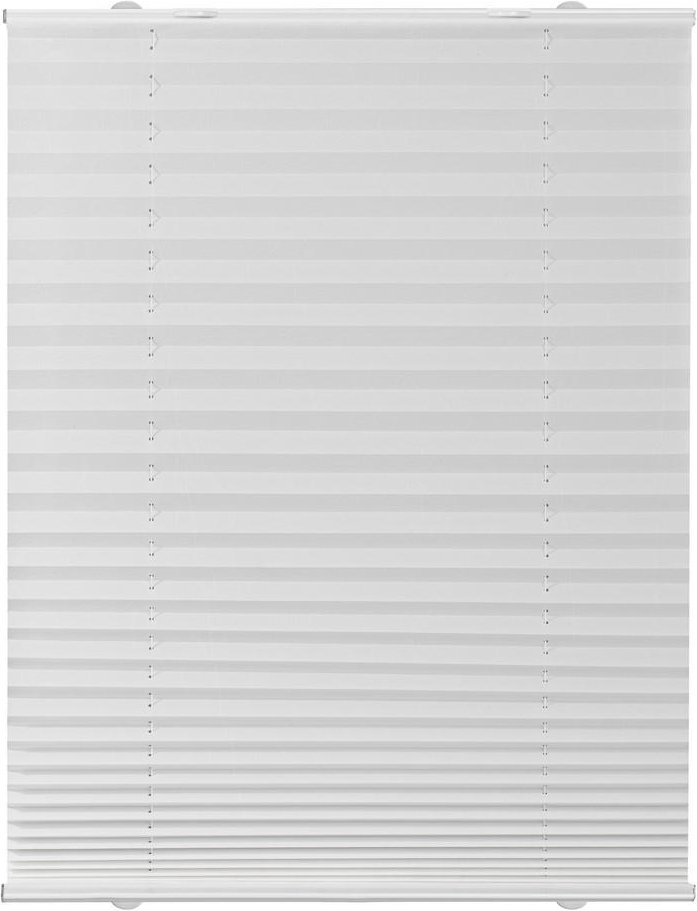 Plissee Haftfix, ohne Bohren Weiß, 70 cm x 130 cm (B x L)