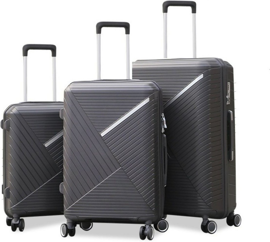 Reisekoffer Koffer 3 tlg Set Trolley Kofferset Handgepäck Polypropylen Gepäck