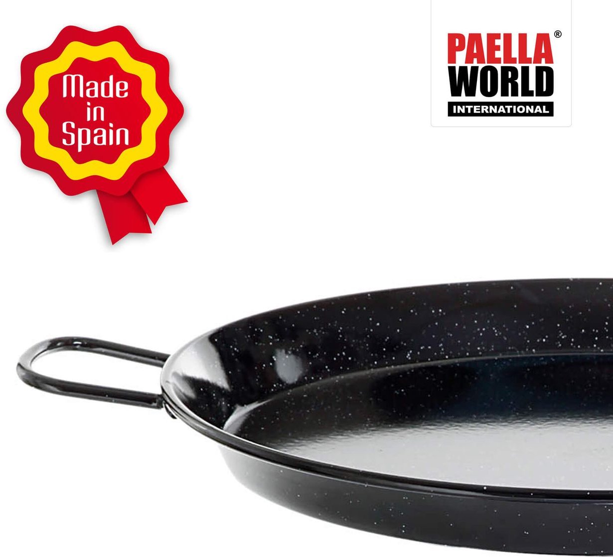 Paella World Original spanische Paella Pfanne Typ Valenciana - emailliert, 15,0 cm Durchmesser