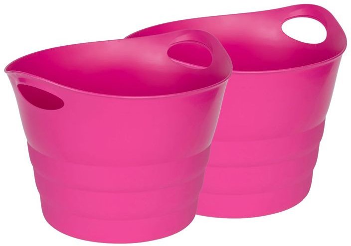 Set: 2 x Kreher Multifunktionskorb "Honey" 42 Liter (Pink)