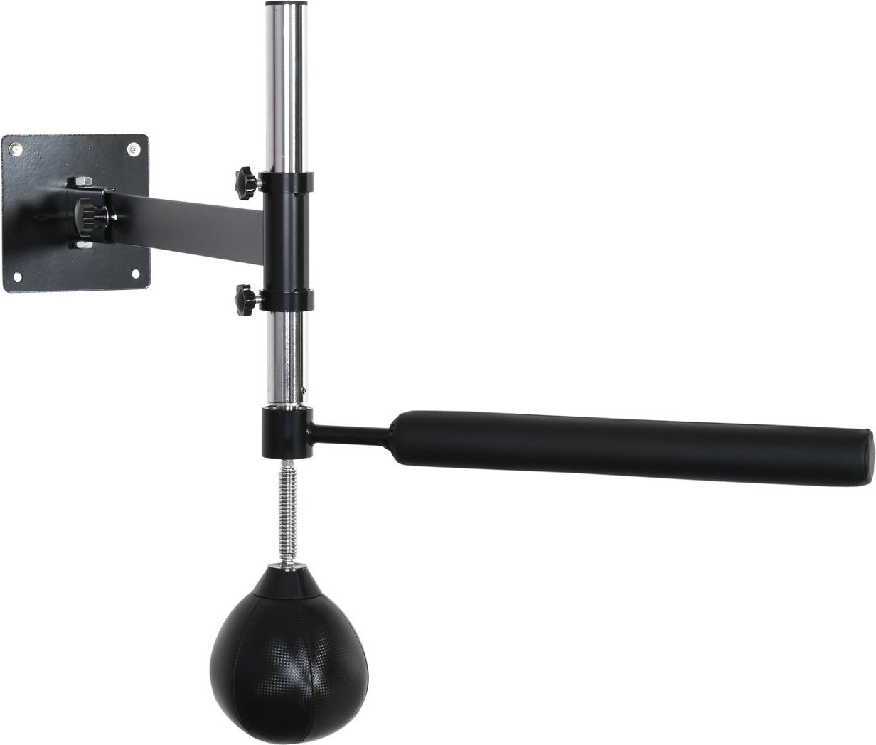 Thumbnail - Boxgestell Boxtraining Wandhalterung klappbar mit drehbarer Reflexstange Speedball höhenverstellbar für Jugendliche und ...