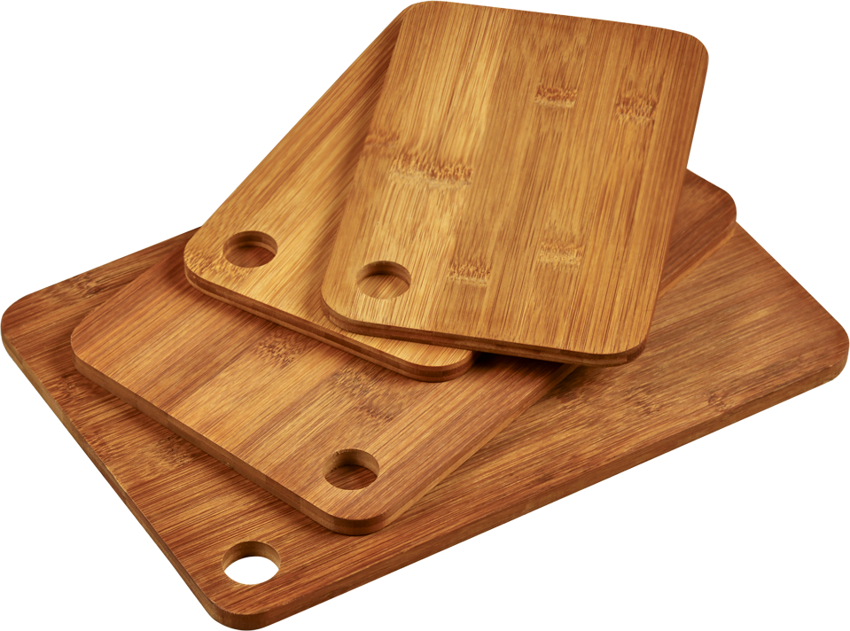 Thumbnail - 4er Set Schneidebrett, dunkeler Bam, FSC