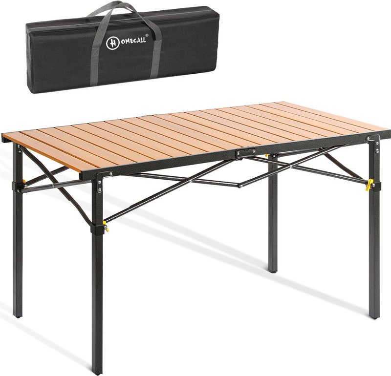 HOMECALL Klapptisch Campingtisch Balkontisch Gartentisch, Aluminum Roll Up Tabletop, bis 100kg
