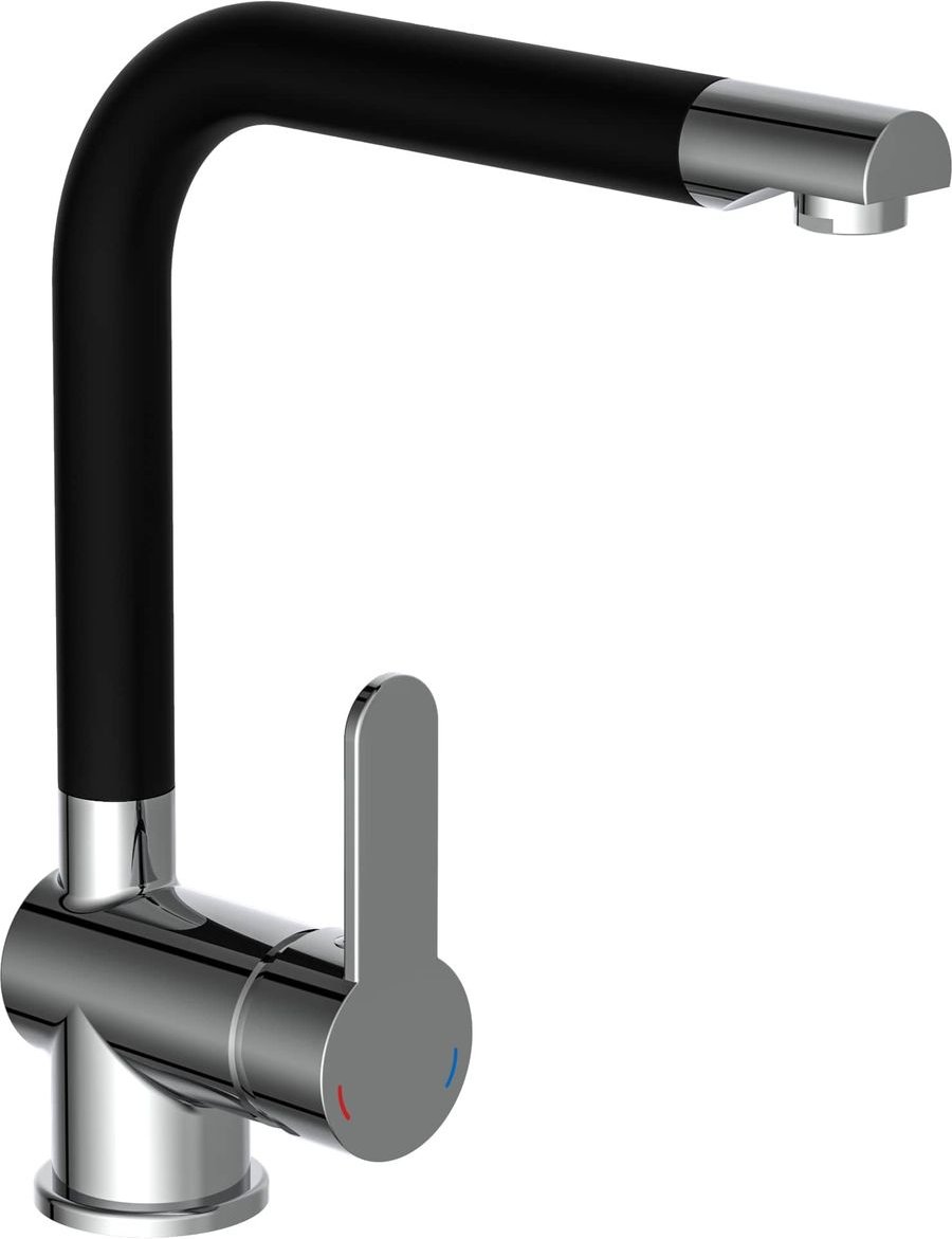 SCHÜTTE Spültischarmatur RIO Chrom/Schwarz matt