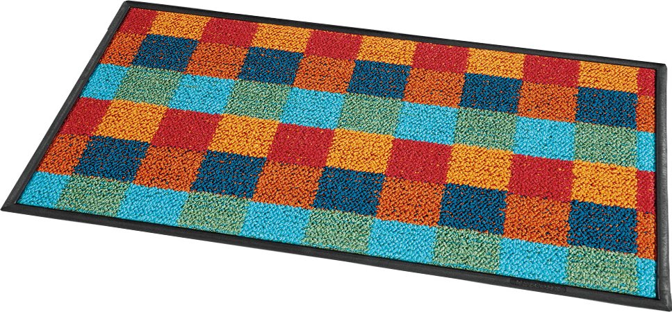 Schmutzfangmatte "Karo", ca. 40 x 70 cm - Multicolour