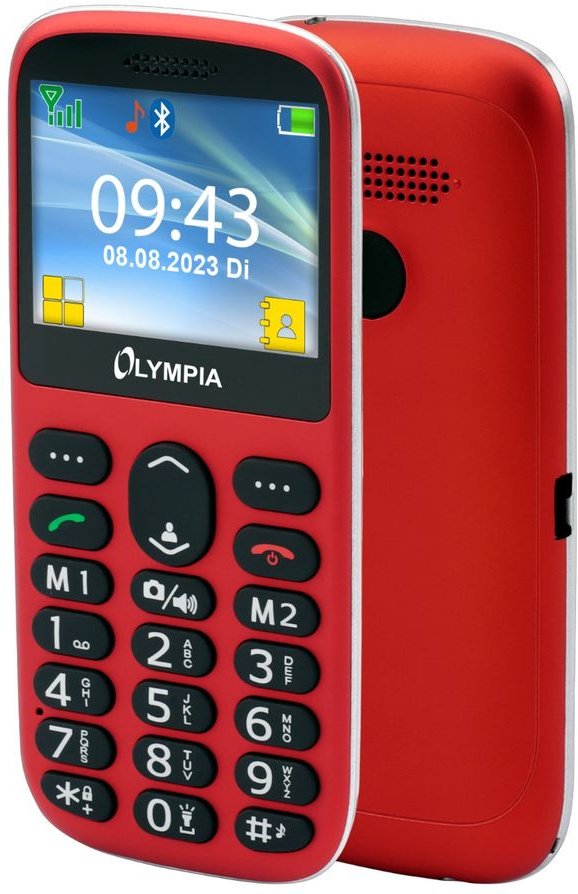 Mobiltelefon OLYMPIA Sun 2G rot