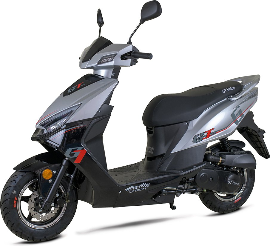 Mofaroller Sonic 25 kmh, silber-schwarz, GT Union