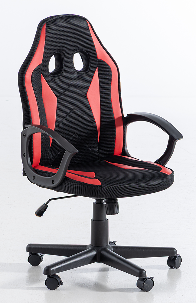 Bürostuhl, ca. 57 x 62 x 99 - 108,5 cm - Rot/Schwarz