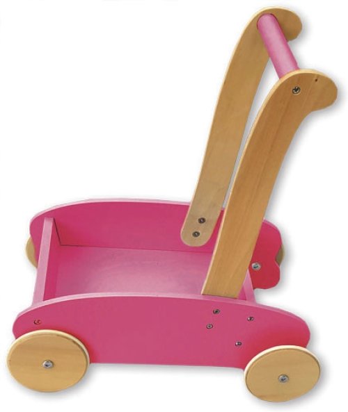 MOOVER Toys - LINE Holz Lauflernwagen rosa