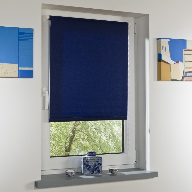Thumbnail - Bella Casa Klemmfix-Rollo, ca.150 x 75 cm, Blau