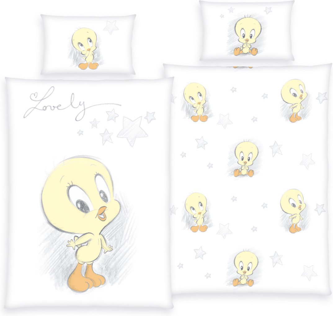 Looney Tunes Bettwäsche Größe 40x60 + 100x135 cm