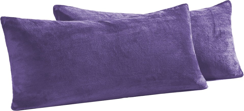 Coral-Fleece-Kissenbezüge 2er-Set - ca. 40 x 80 cm