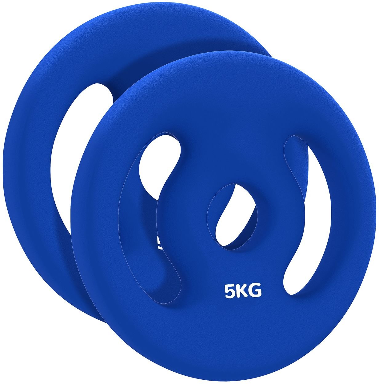 Thumbnail - SPORTNOW 2er-Set Hantelgewichte, 2 x 5 kg Gewichte, Hantelscheiben-Set