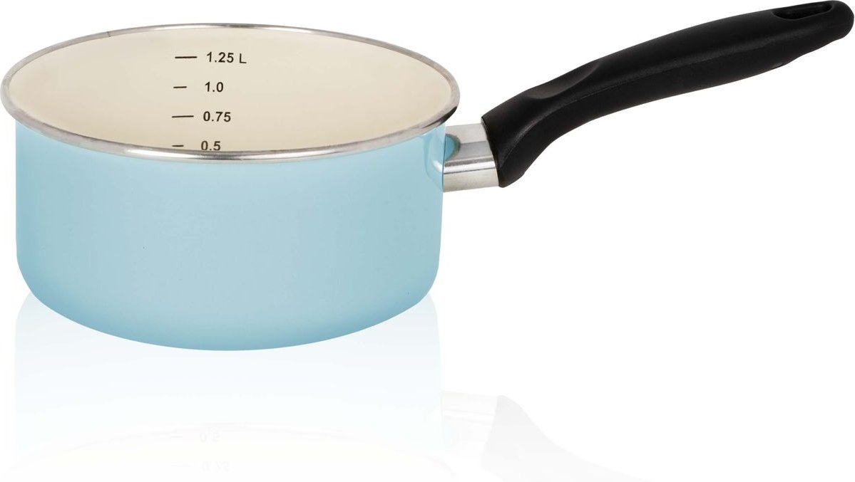 Thumbnail - Emaillierter Stieltopf Sylt, 16 cm