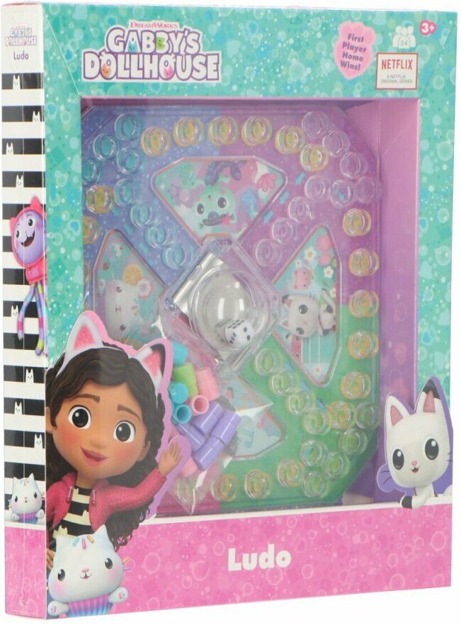 Gabby´s Dollhouse Ludo Brettspiel für die ganze Familie