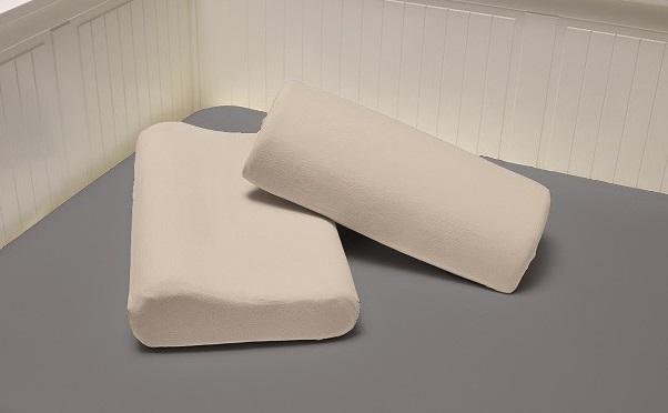 Jersey Spannbezug für Gesundheitskissen, offwhite - 2er Set