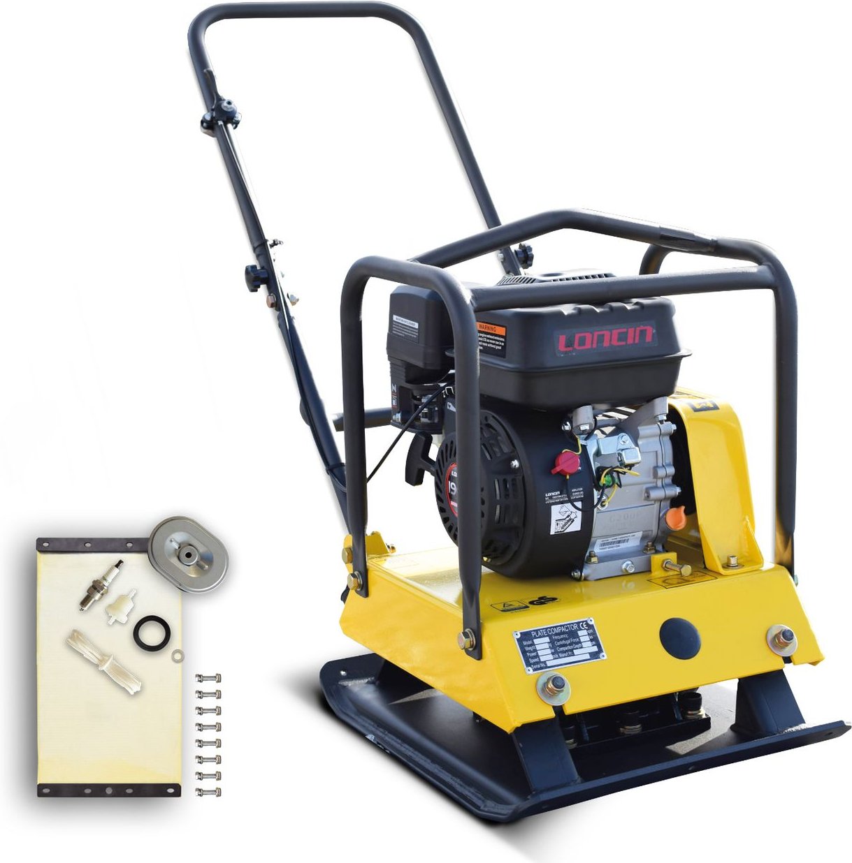 Rüttelplatte R-100 mit Gummimatte & Zubehörkit