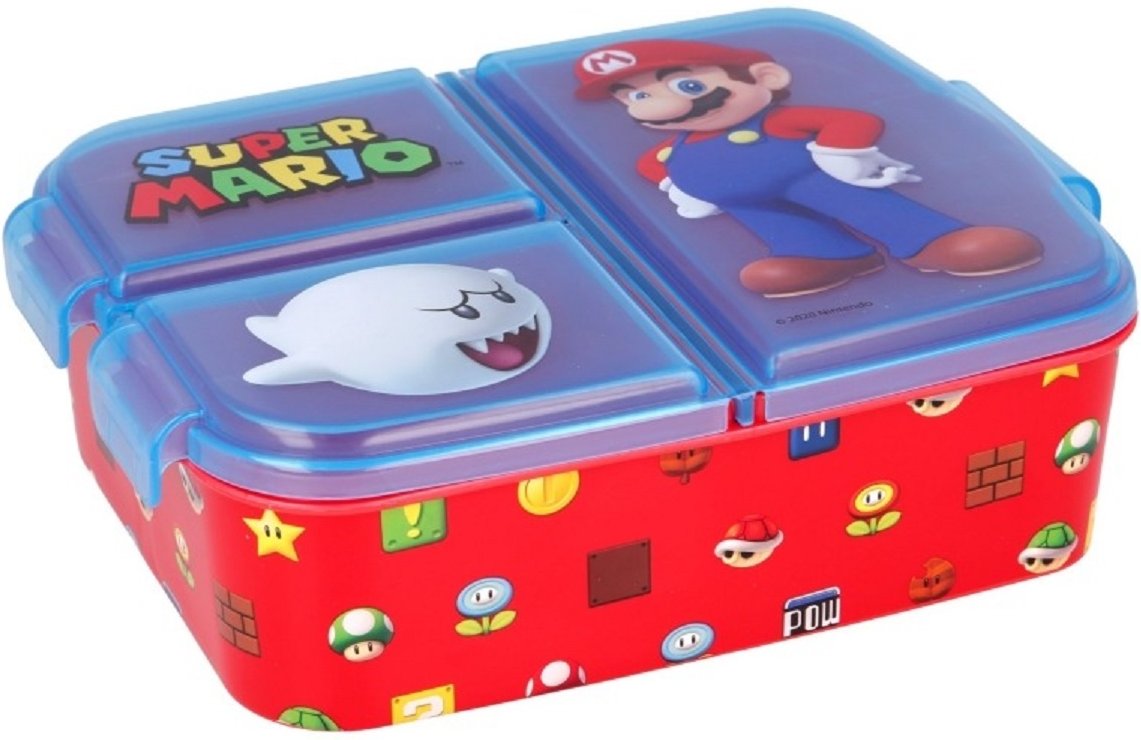 Super Mario Brotdose – Kinder-Lunchbox mit 3 Fächern