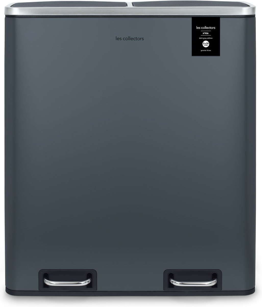 Abfalleimer 2x30L N°906 Grau